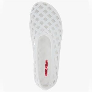 UNIONBAY Women's Lattice White Sandals